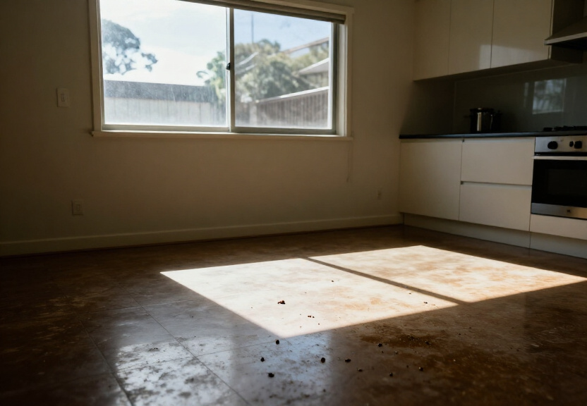 Cockroach infestation in a Shanes Park kitchen before treatment